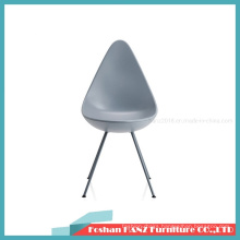 Modern Design Drop Chair Arne ABS Plastic Dining Chair with Matel Leg